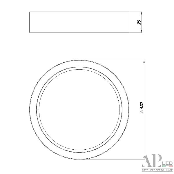 Светильник потолочный APL Led Ingrid 3322.LDY6004M/6W/4K