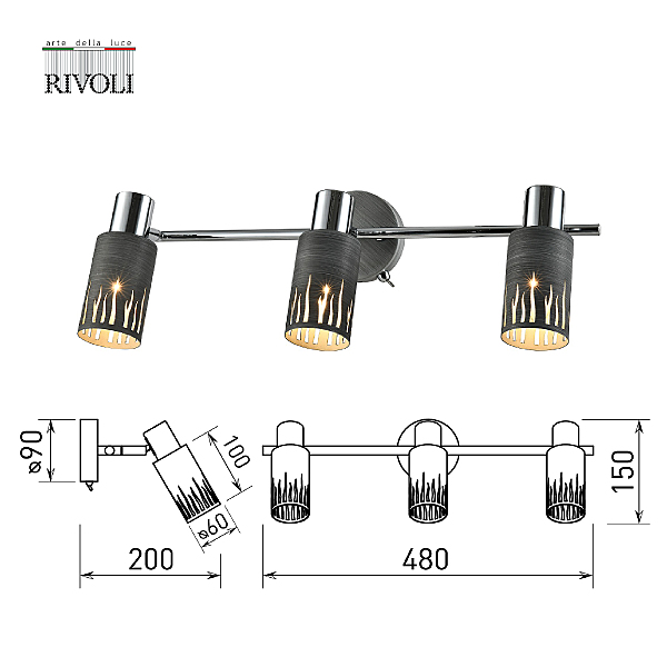 Светильник спот Rivoli Lethe 3123-303