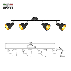 Светильник спот Rivoli Jessica 7050-704