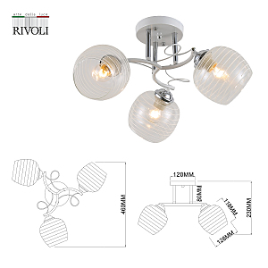 Потолочная люстра Rivoli Estefany 9131-303