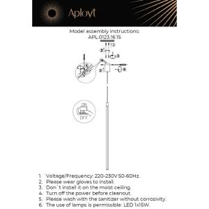 Светильник подвесной Aployt Gabi APL.0123.16.15