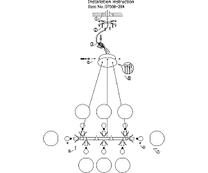 Подвесная люстра KINK Light Сида 07508-20А,19