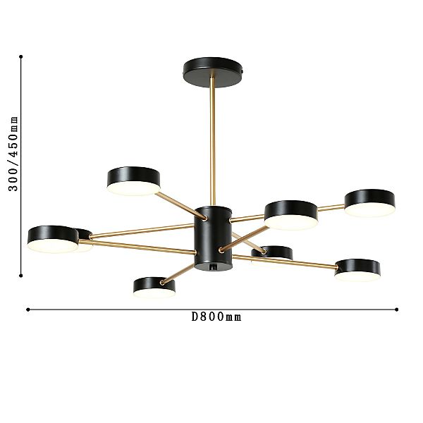 Люстра на штанге F-Promo Atma 3058-8P