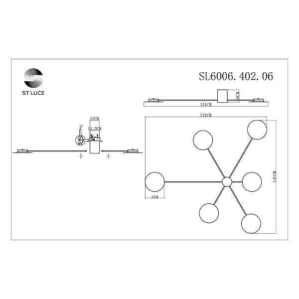 Потолочная люстра ST Luce Tondo SL6006.402.06