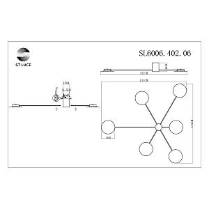 Потолочная люстра ST Luce Tondo SL6006.402.06