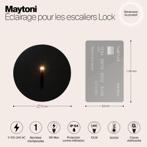 Подсветка для ступеней Maytoni Lock O014SL-L3B3K