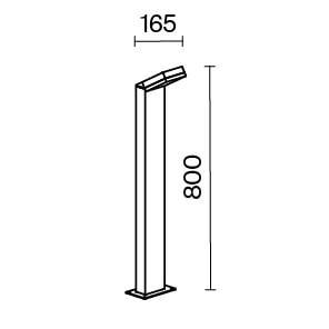 Уличный наземный светильник Maytoni Paso O595FL-L12B3K