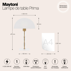 Настольная лампа Maytoni Prima Z034TL-01BZ