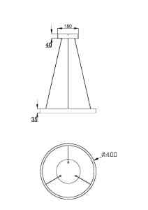 Подвесная люстра Maytoni Rim MOD058PL-L22BS3K