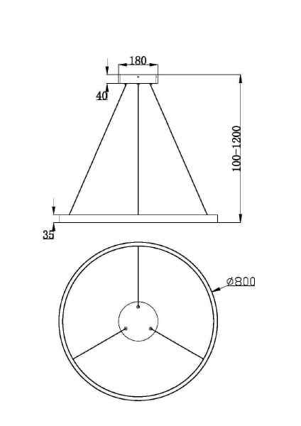 Подвесная люстра Maytoni Rim MOD058PL-L42B3K