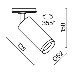 Трековый светильник Maytoni Focus LED Unity TR021-1-12W4K-W-D-W