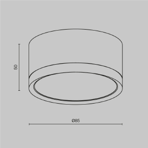 Накладной светильник Maytoni Hoop C086CL-GX53-SRD-BW