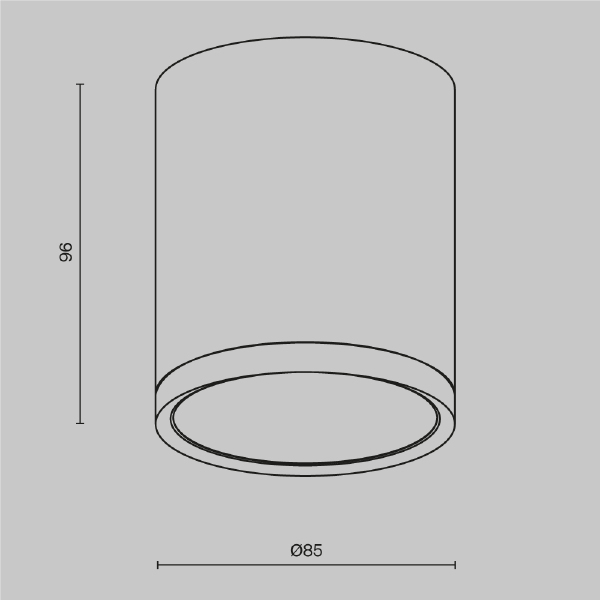 Накладной светильник Maytoni Hoop C086CM-GX53-MRD-W