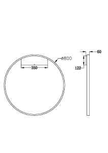 Настенный светильник Maytoni Rim MOD058WL-L50BS3K