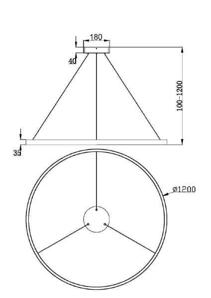 Подвесная люстра Maytoni Rim MOD058PL-L65W3K