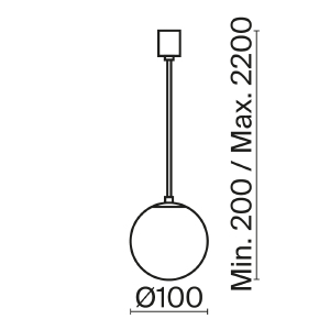 Светильник подвесной Maytoni LUNA P039PL-5W3K-10-B