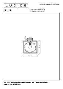 Светильник потолочный Lucide Suus 00127/01/30
