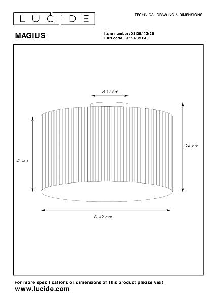 Светильник потолочный Lucide Magius 03129/42/30