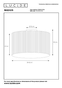 Светильник потолочный Lucide Magius 03129/42/30