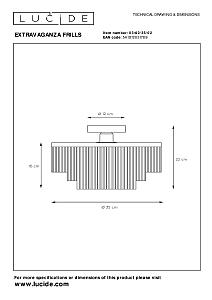 Светильник потолочный Lucide Extravaganza Frills 03142/35/02