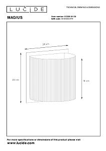Настенное бра Lucide Magius 03229/01/30