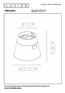 Светильник спот Lucide Trigono 09935/01/31