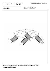 Светильник спот Lucide Clubs 09939/14/30