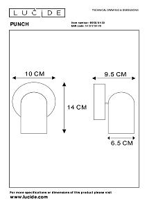 Светильник спот Lucide Punch 13958/01/30