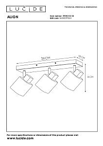 Светильник спот Lucide Alion 17999/03/30