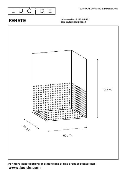 Светильник потолочный Lucide Renate 21123/01/02