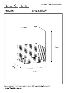 Светильник потолочный Lucide Renate 21123/01/02