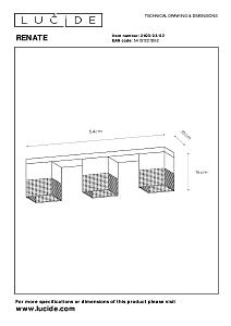 Светильник потолочный Lucide Renate 21123/03/02