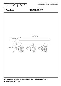 Светильник спот Lucide Tala Led 31931/36/31