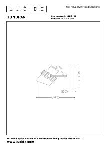 Светильник спот Lucide Tundran 34944/01/30