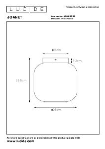 Светильник потолочный Lucide Joanet 45194/25/65