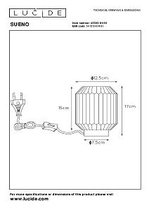 Настольная лампа Lucide Sueнет 45595/01/66