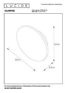 Настенный светильник Lucide Glimpse 77285/10/43
