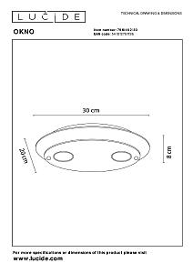 Светильник потолочный Lucide Okнет 79181/02/30