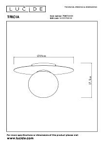 Светильник потолочный Lucide Tricia 79187/01/31