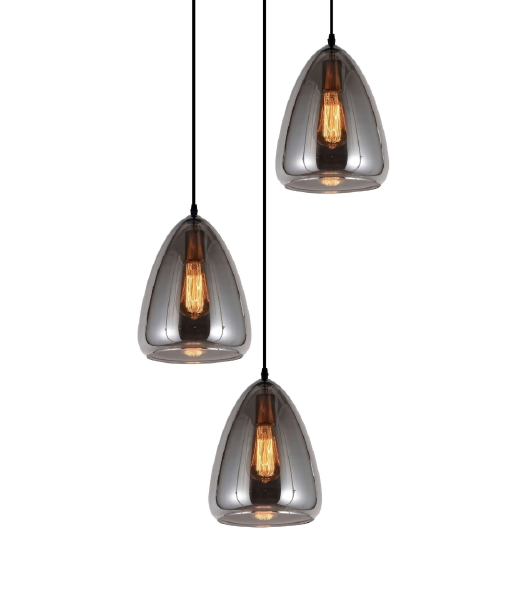 Светильник подвесной Lumina Deco BRAGA LDP 6841-3 GY