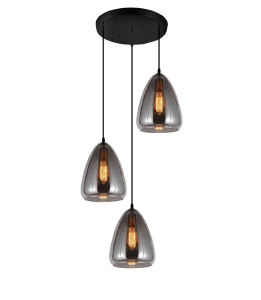 Светильник подвесной Lumina Deco BRAGA LDP 6841-3 GY