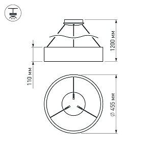 Светильник подвесной Arlight TOR RING 022147(1)