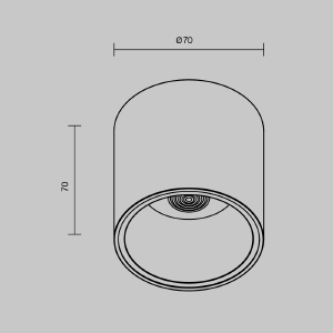 Накладной светильник Maytoni Alfa LED C064CL-L12B4K-D