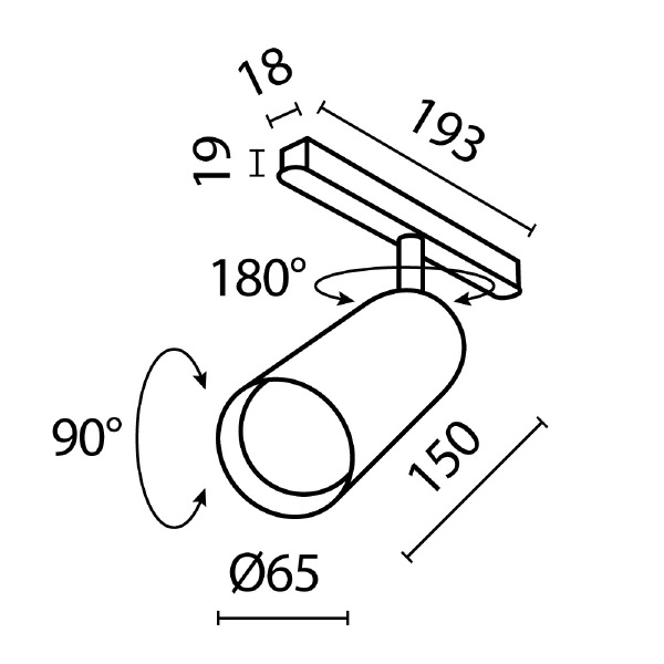 Трековый светильник Maytoni Focus LED Exility TR032-2-20W3K-S-W