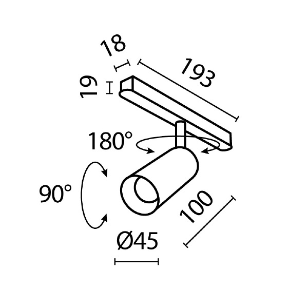 Трековый светильник Maytoni Focus LED Exility TR032-2-5W3K-S-W