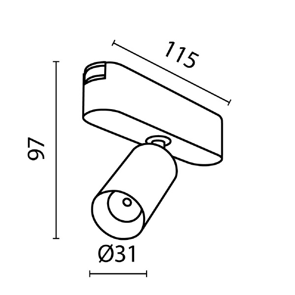 Трековый светильник Maytoni Focus Led Radity TR103-1-5W3K-M-B