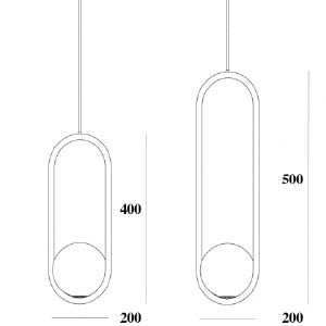 Светильник подвесной ImperiumLoft Hoop-B01 179964-22