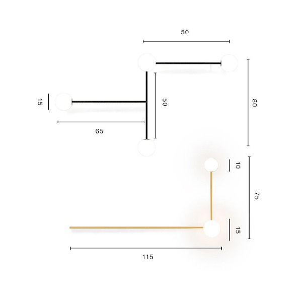 Настенный светильник ImperiumLoft Lines-13 189565-26