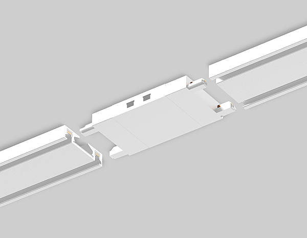 Коннектор прямой для накладного шинопровода Magnetic Ultra Slim Ambrella Track System GV1107