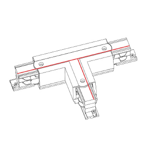 Коннектор T-образный левый Nowodvorski Ctls Power 8237